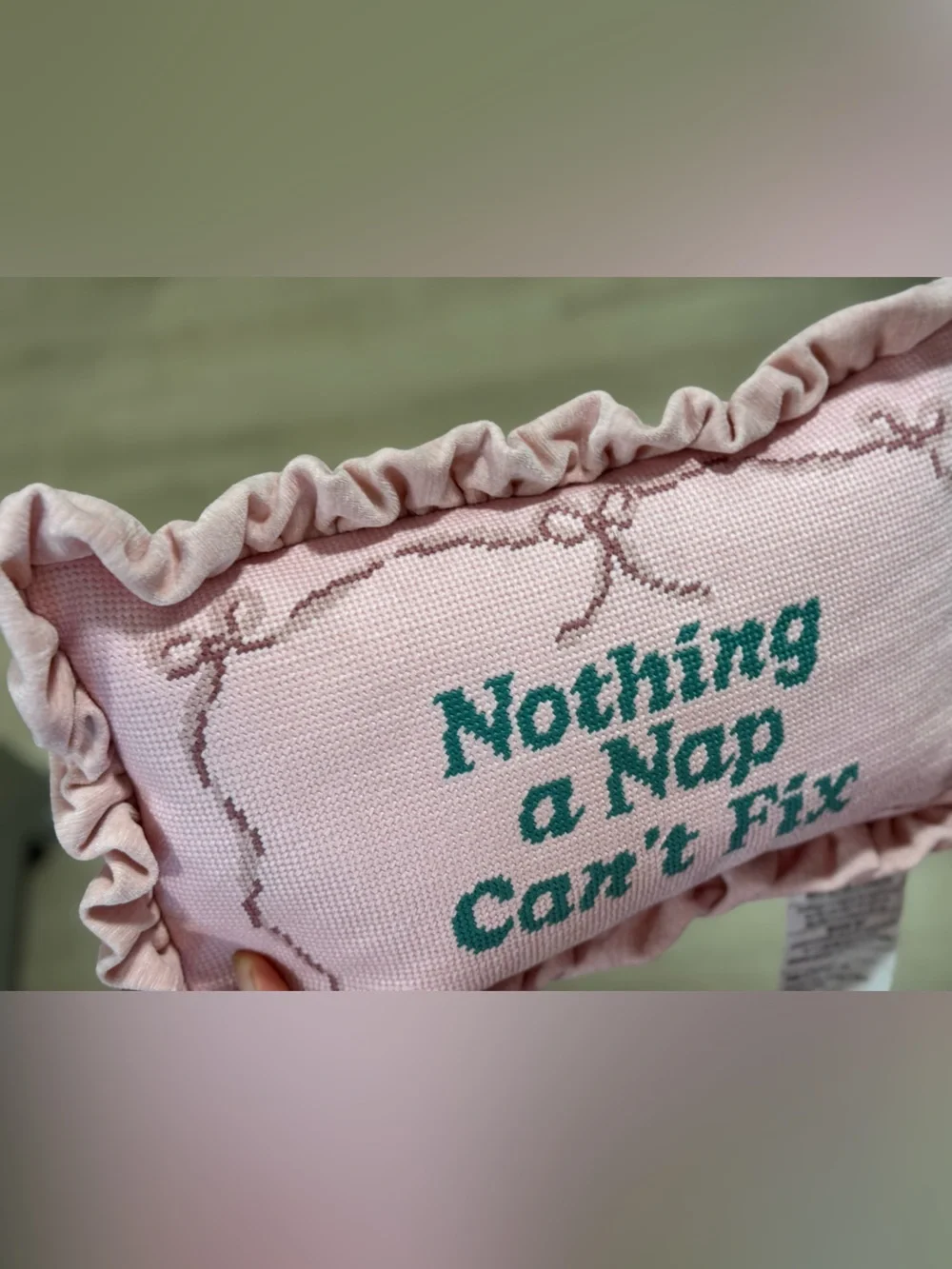 cupcakes & cashmere Pink 'Nothing a Nap Can't Fix' Decorative Pillow